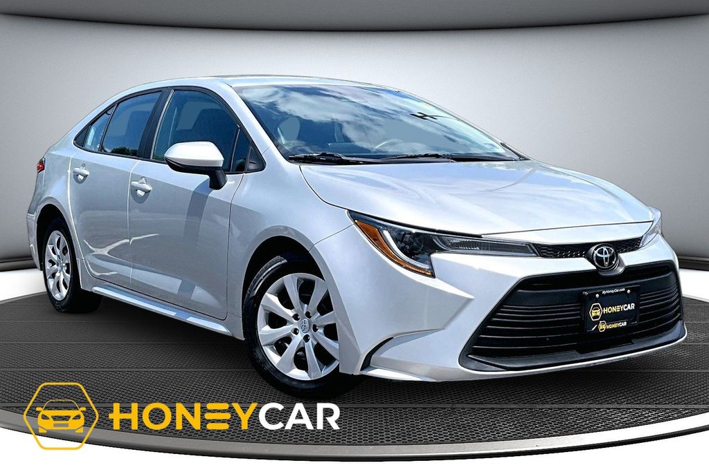 Classic Silver Metallic 2024 Toyota Corolla LE FWD Sedan Front-Wheel Drive Continuously Variable Transmission