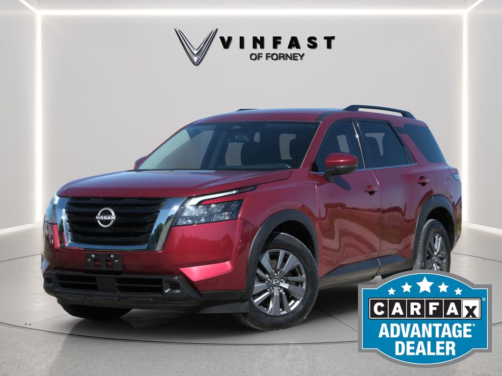 Red (Scarlet Ember Tintcoat) 2023 Nissan Pathfinder SV FWD SUV / Crossover Front-Wheel Drive 9-Speed Automatic
