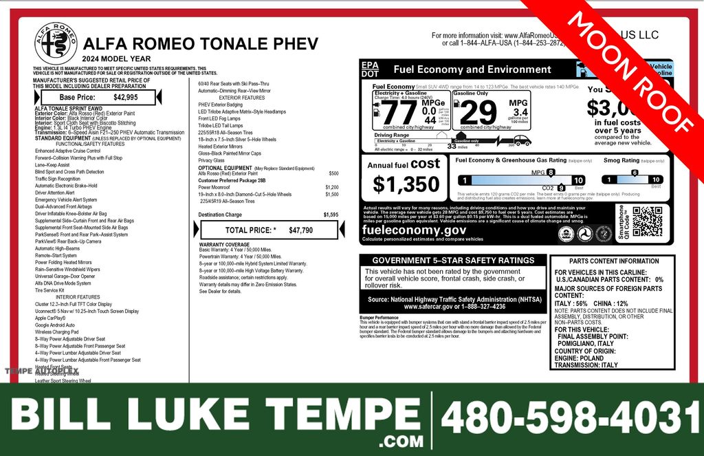 2024 Alfa Romeo Tonale Sprint eAWD