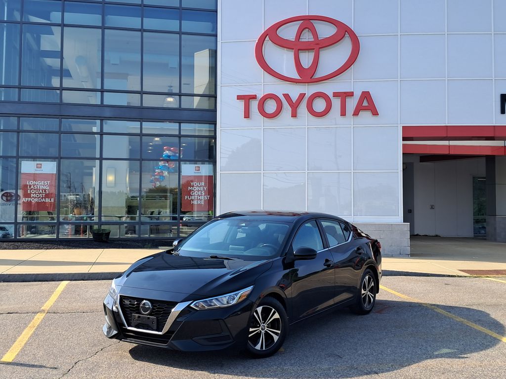 Super Black 2020 Nissan Sentra Sedan Front-Wheel Drive Continuously Variable Transmission