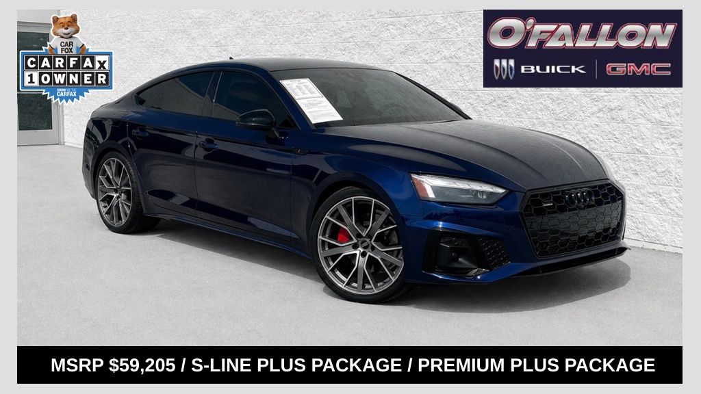 Navarra Blue Metallic 2025 Audi A5 Sportback Sedan All-Wheel Drive 7-Speed Automatic