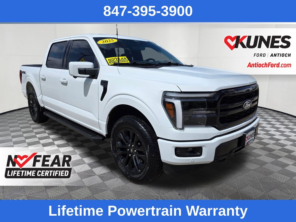 White 2025 Ford F-150 Pickup Truck Four-Wheel Drive Automatic