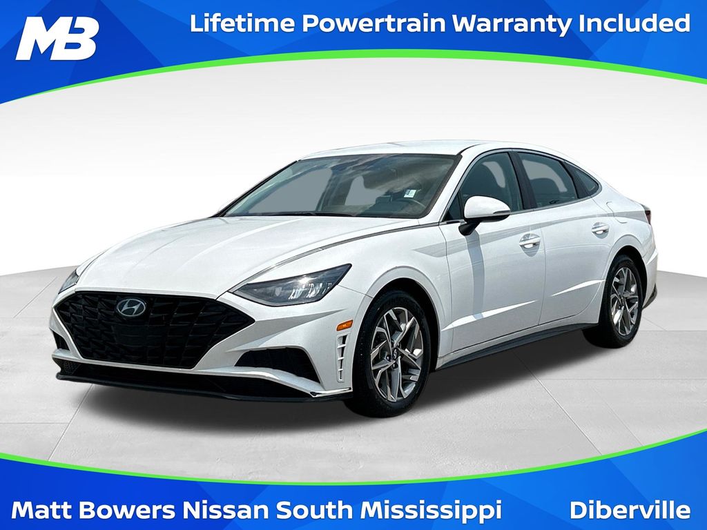 Quartz White 2020 Hyundai Sonata Sedan Front-Wheel Drive 8-Speed Automatic Overdrive