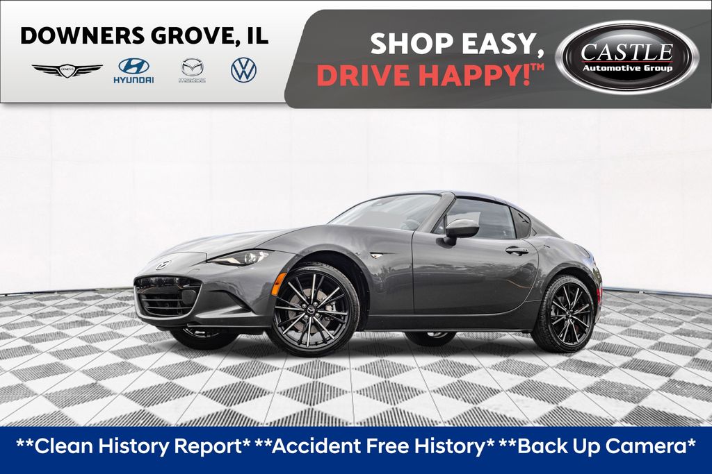 Machine Gray Metallic 2025 Mazda MX-5 Miata Convertible Rear-Wheel Drive 6-Speed Automatic