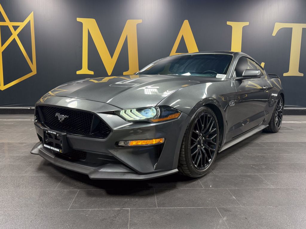 Gray (Magnetic Metallic) 2019 Ford Mustang GT Premium Coupe RWD Coupe Rear-Wheel Drive 6-Speed Manual