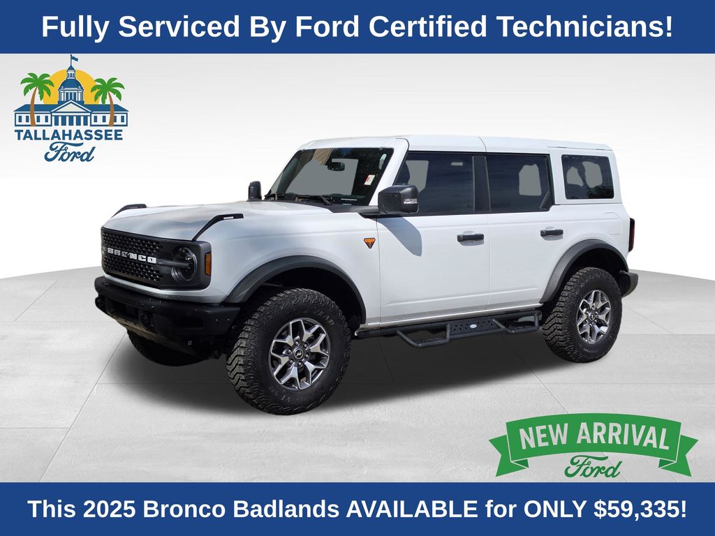Oxford White 2025 Ford Bronco Badlands 4-Door 4WD SUV / Crossover Four-Wheel Drive Automatic