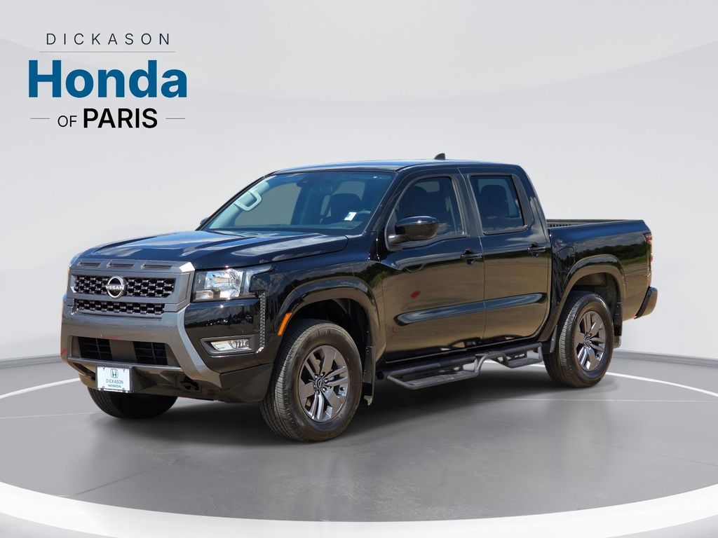 Super Black 2025 Nissan Frontier Pickup Truck Four-Wheel Drive 9-Speed Automatic Overdrive