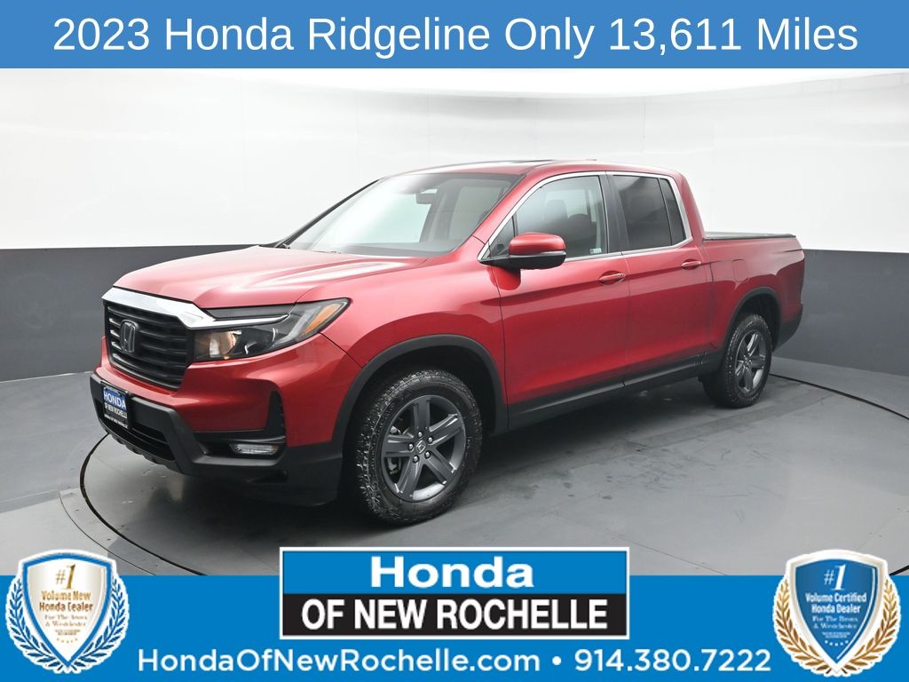 Radiant Red Metallic II 2023 Honda Ridgeline RTL AWD Pickup Truck All-Wheel Drive 9-Speed Automatic