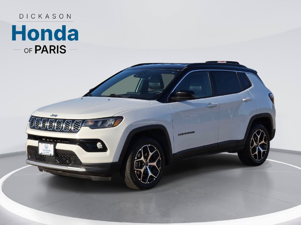 Bright White Clearcoat 2025 Jeep Compass SUV / Crossover Four-Wheel Drive 8-Speed Automatic