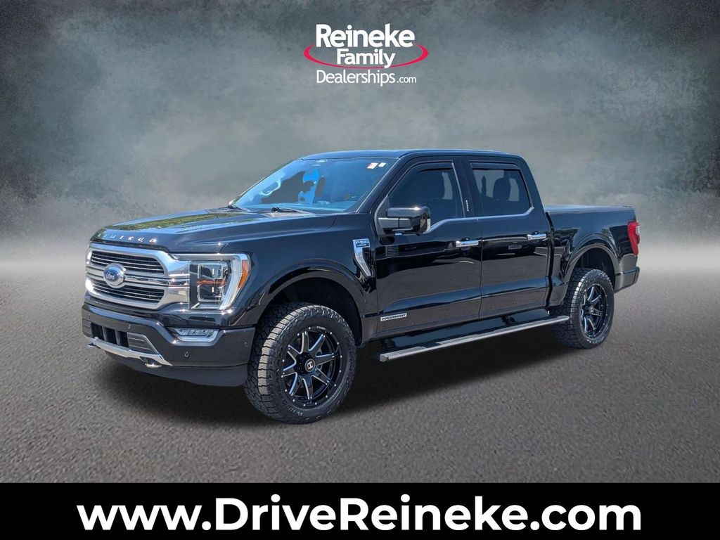 Black Metallic 2022 Ford F-150 Limited SuperCrew 4WD Pickup Truck Four-Wheel Drive Automatic