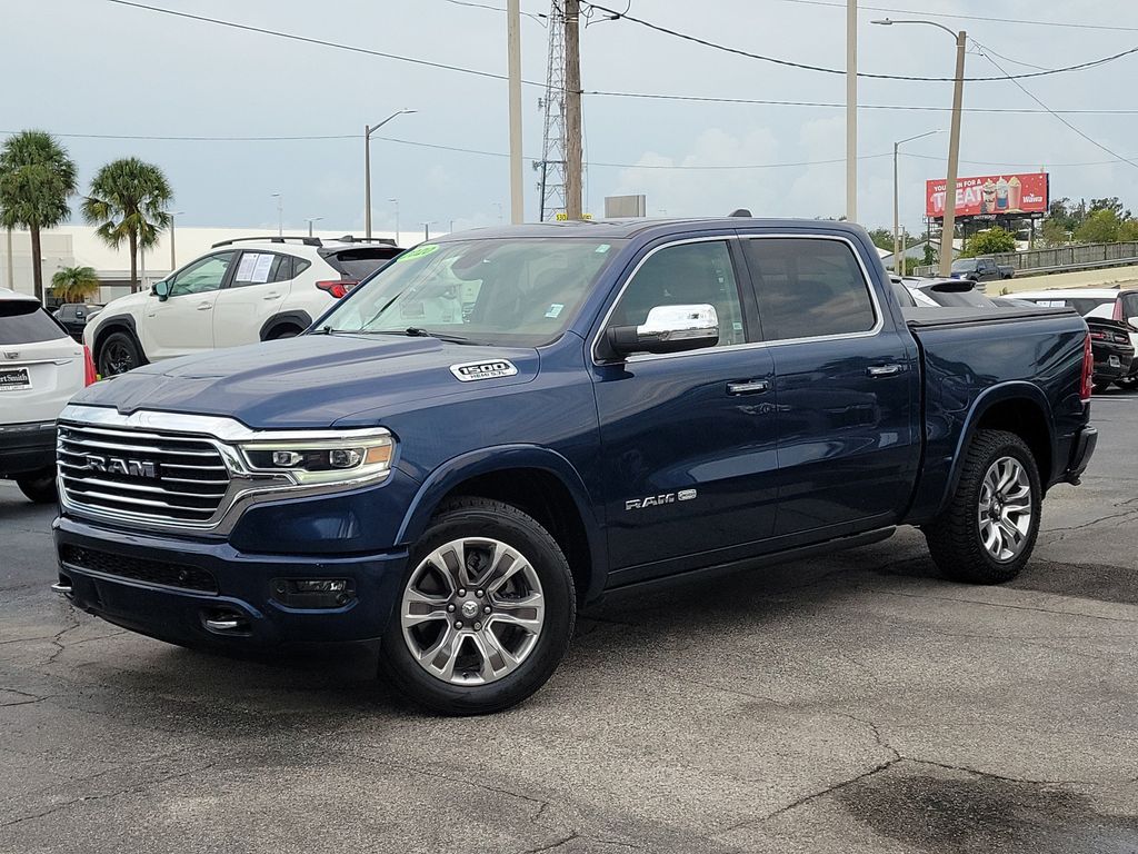 Patriot Blue Pearlcoat 2020 RAM 1500 Pickup Truck Four-Wheel Drive 8-Speed Automatic