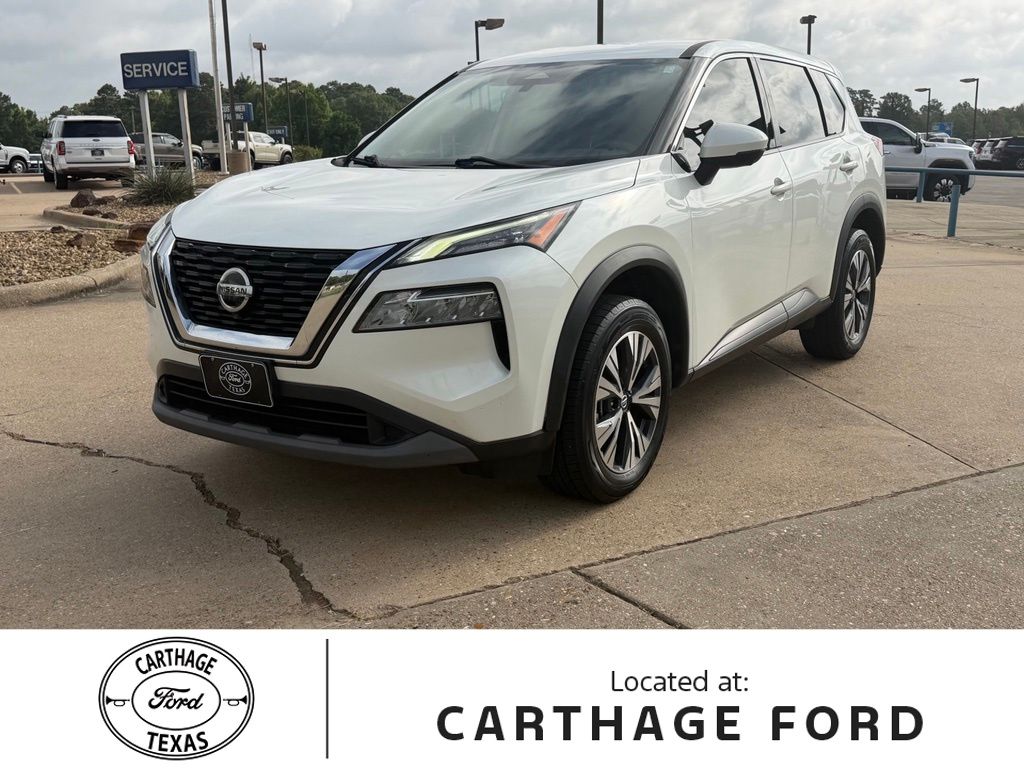 Pearl White Tricoat 2021 Nissan Rogue SUV / Crossover Front-Wheel Drive Continuously Variable Transmission