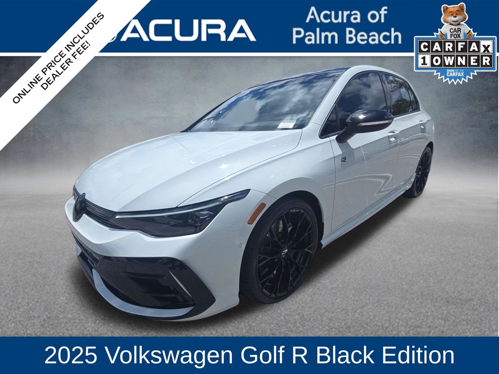 White 2025 Volkswagen Golf R Black Edition 4Motion Hatchback All-Wheel Drive 7-Speed Dual Clutch