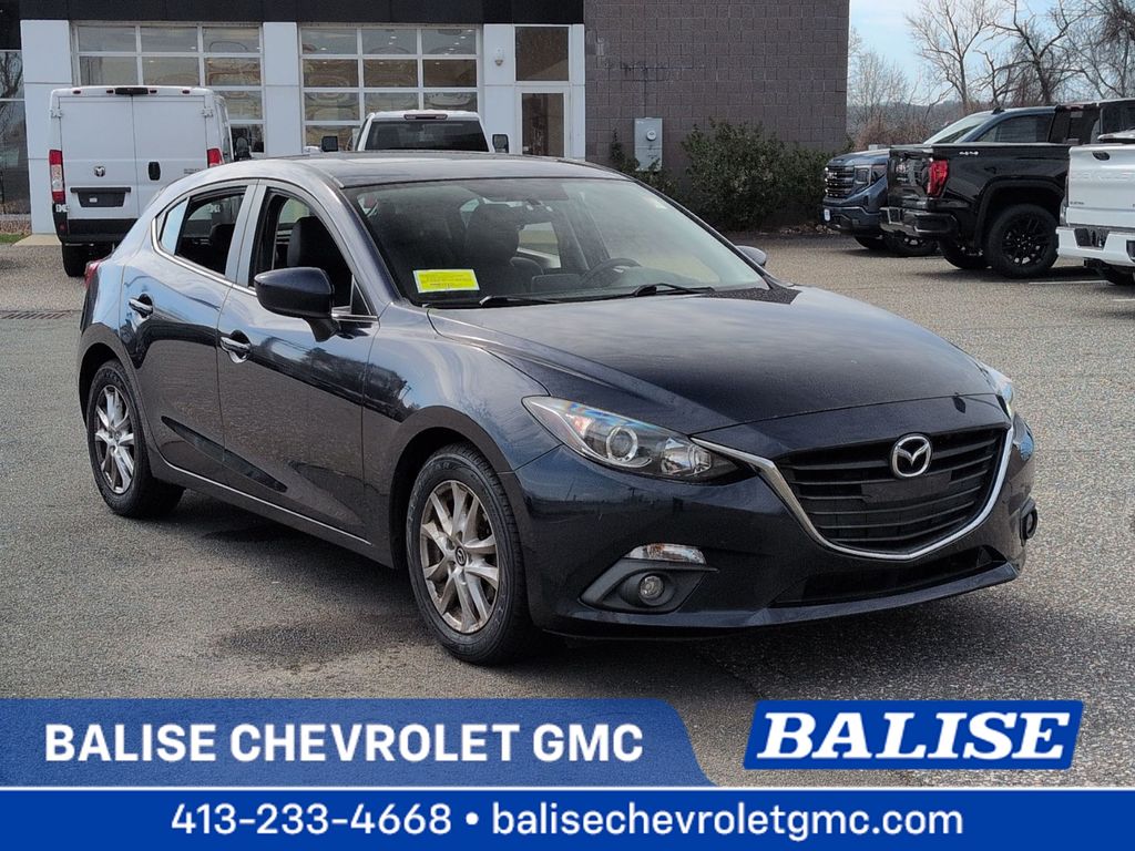 Deep Crystal Blue Mica 2015 Mazda MAZDA3 i Grand Touring Hatchback Hatchback Front-Wheel Drive 6-Speed Manual