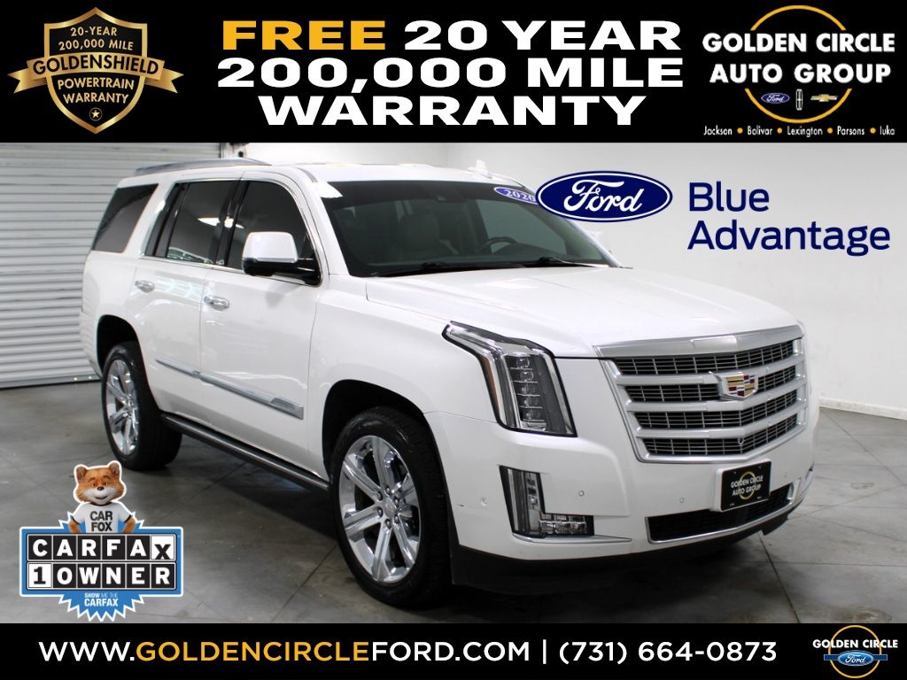 Crystal White Tricoat 2020 Cadillac Escalade SUV / Crossover Four-Wheel Drive 