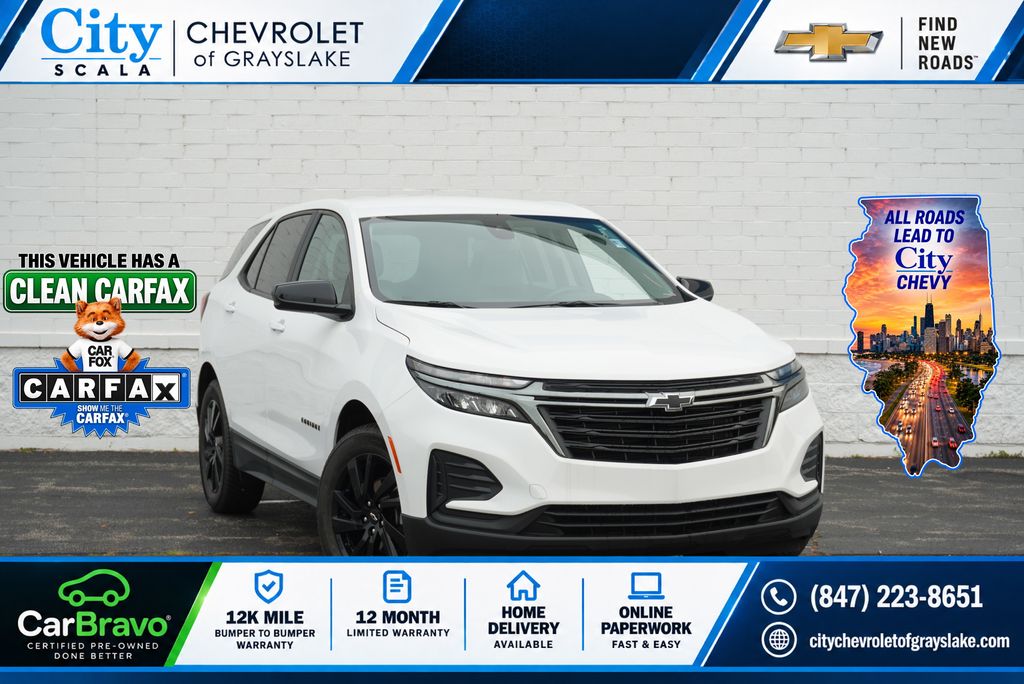 Summit White 2024 Chevrolet Equinox SUV / Crossover Four-Wheel Drive 6-Speed Automatic Overdrive