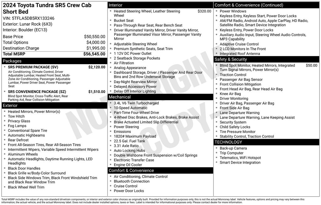 Certified Used 2024 Blue Toyota SR5 image 8