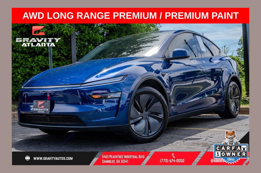 Deep Blue Metallic 2026 Tesla Model Y SUV / Crossover All-Wheel Drive 1-Speed Automatic