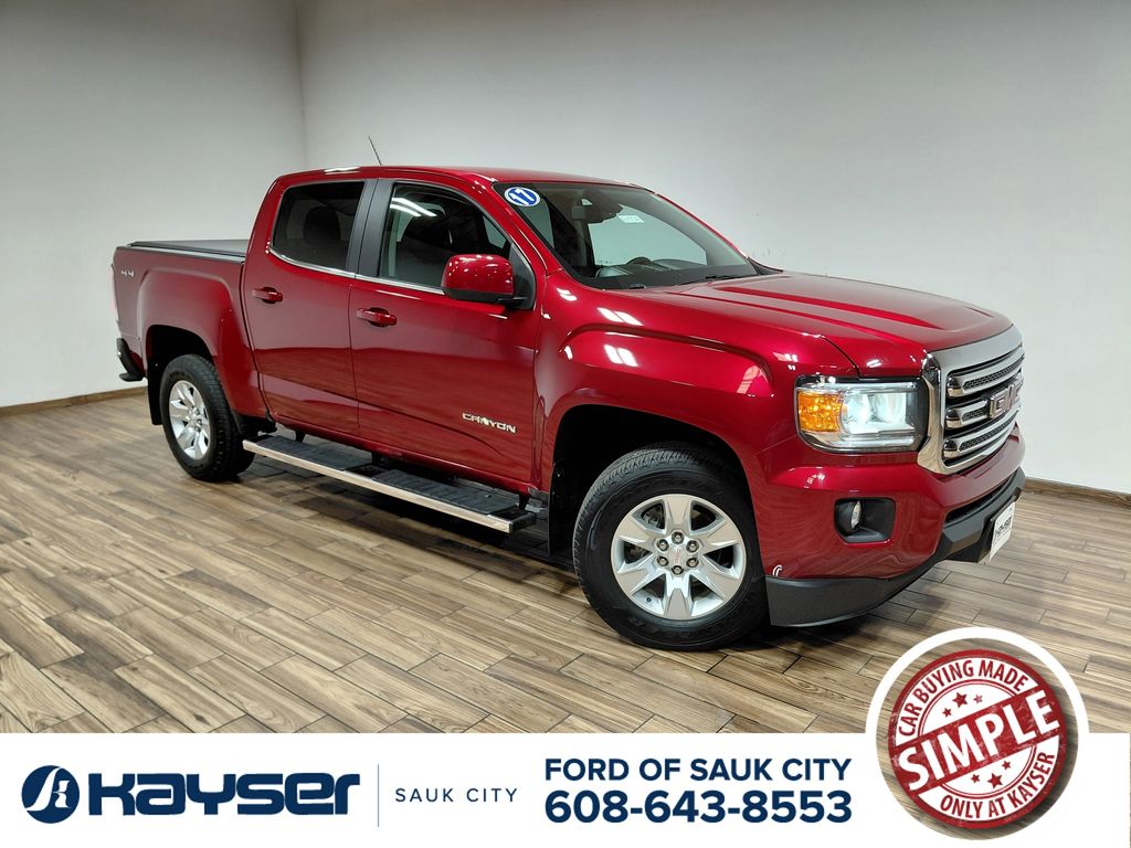 Red Quartz Tintcoat 2017 GMC Canyon Pickup Truck Four-Wheel Drive 8-Speed Automatic
