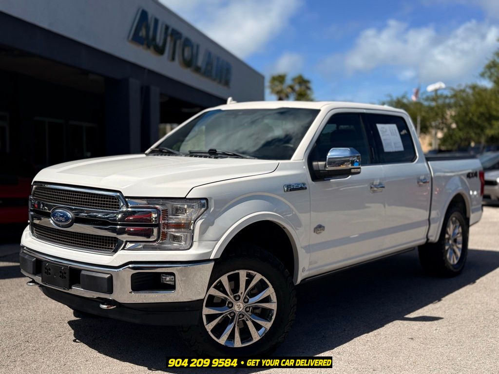 White Metallic 2020 Ford F-150 Pickup Truck Four-Wheel Drive Automatic