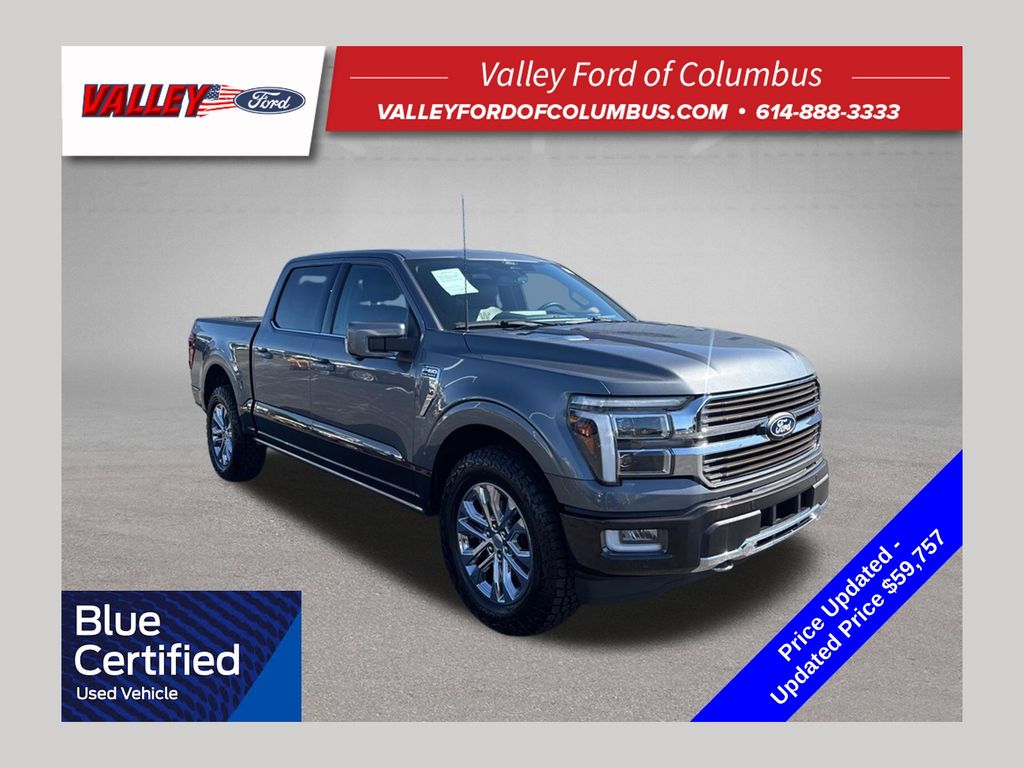Gray Metallic 2024 Ford F-150 Pickup Truck Four-Wheel Drive Automatic
