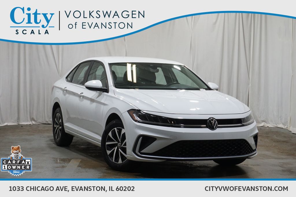 Pure White 2025 Volkswagen Jetta Sedan Front-Wheel Drive 8-Speed Automatic