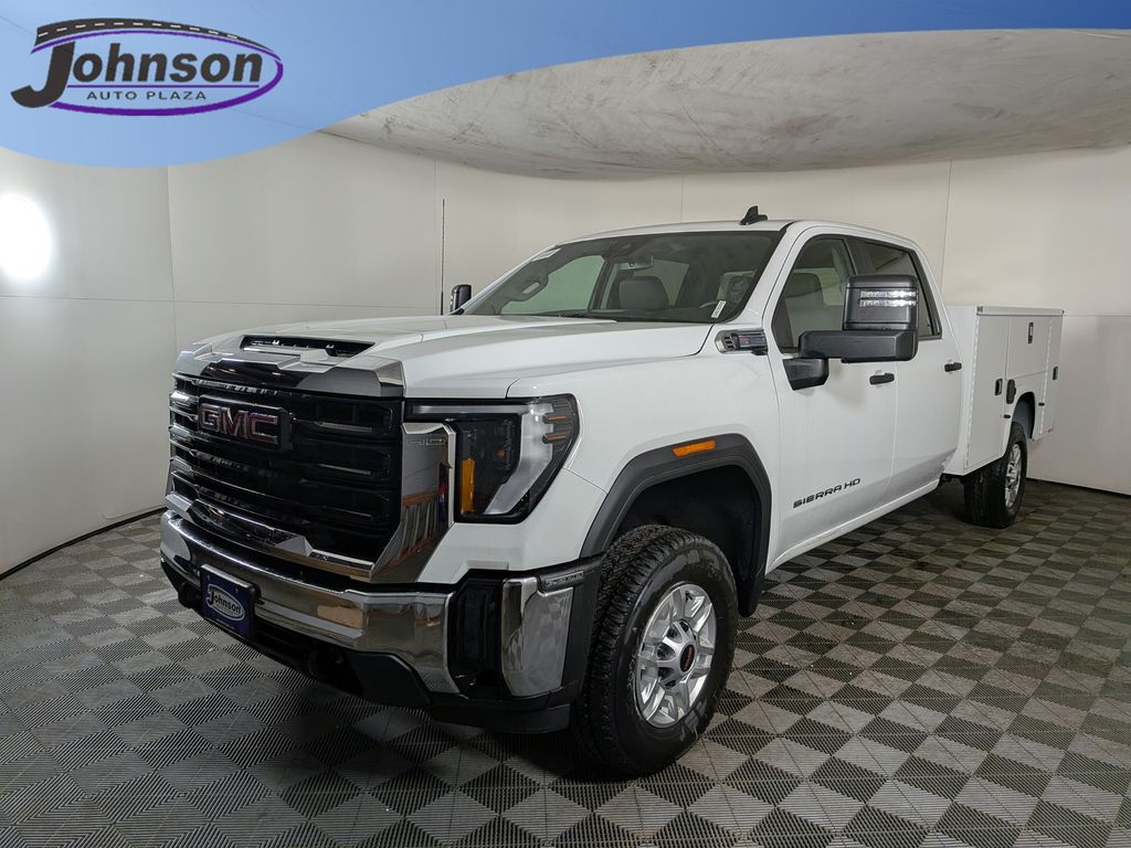 Summit White 2026 GMC Sierra 2500HD Pro Crew Cab LB 4WD Pickup Truck Four-Wheel Drive Automatic