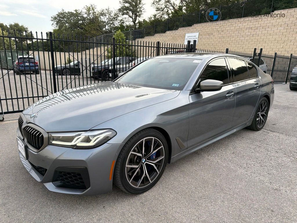 Bluestone Metallic 2022 BMW 5 Series Sedan All-Wheel Drive 8-Speed Automatic
