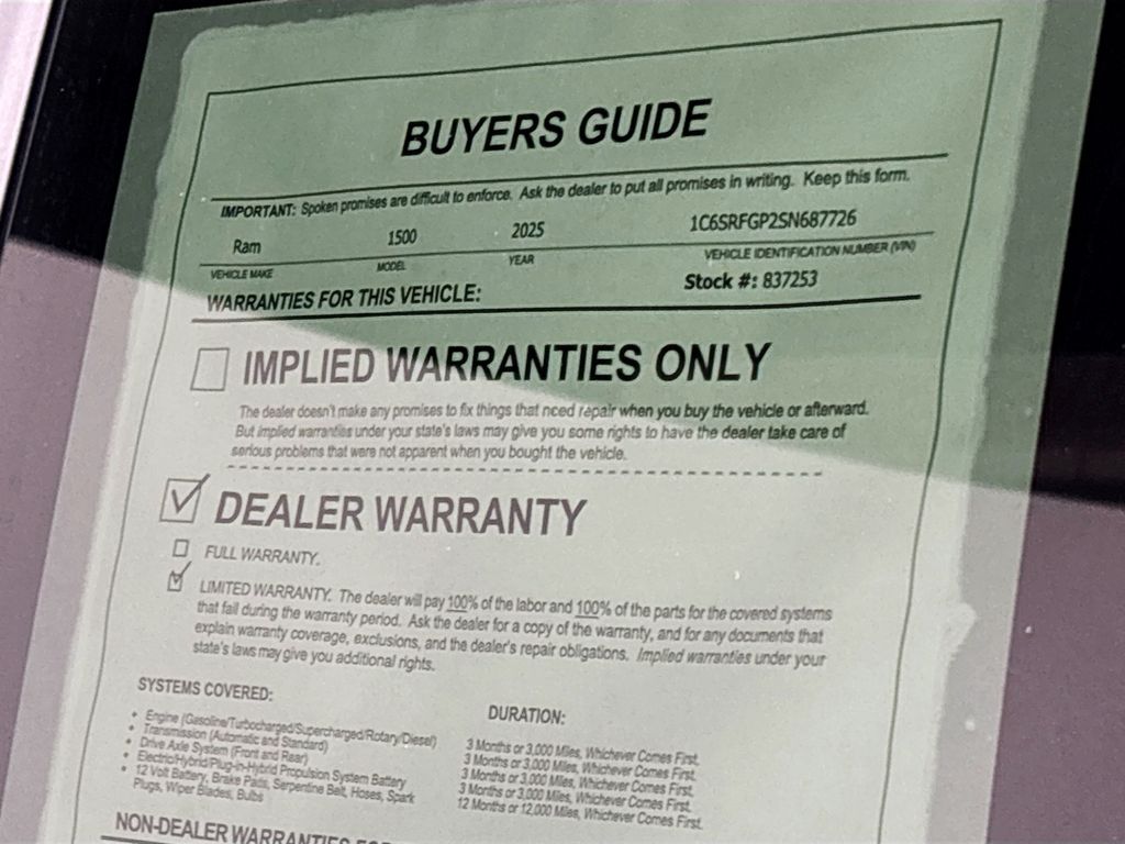 2025 Ram 1500 Tradesman