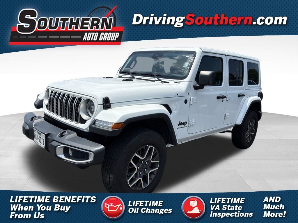 Bright White Clearcoat 2025 Jeep Wrangler SUV / Crossover Four-Wheel Drive 8-Speed Automatic