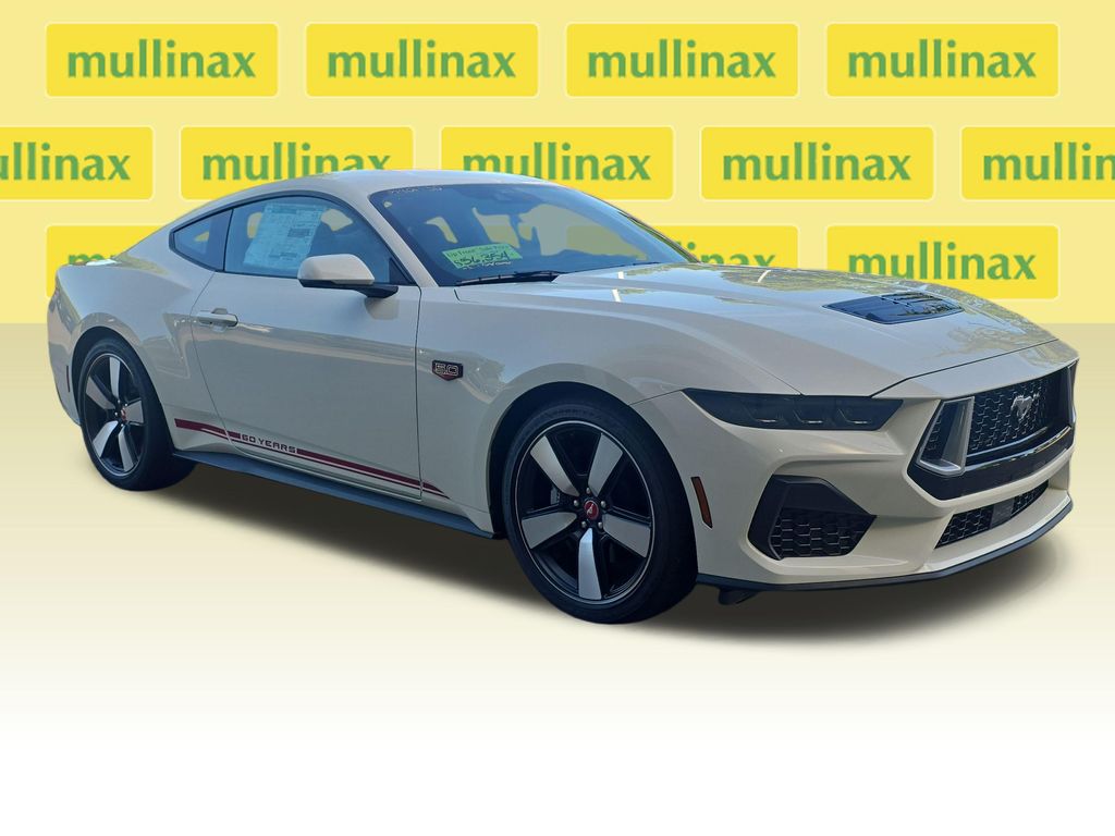 Wimbledon White 2025 Ford Mustang Coupe Rear-Wheel Drive Automatic