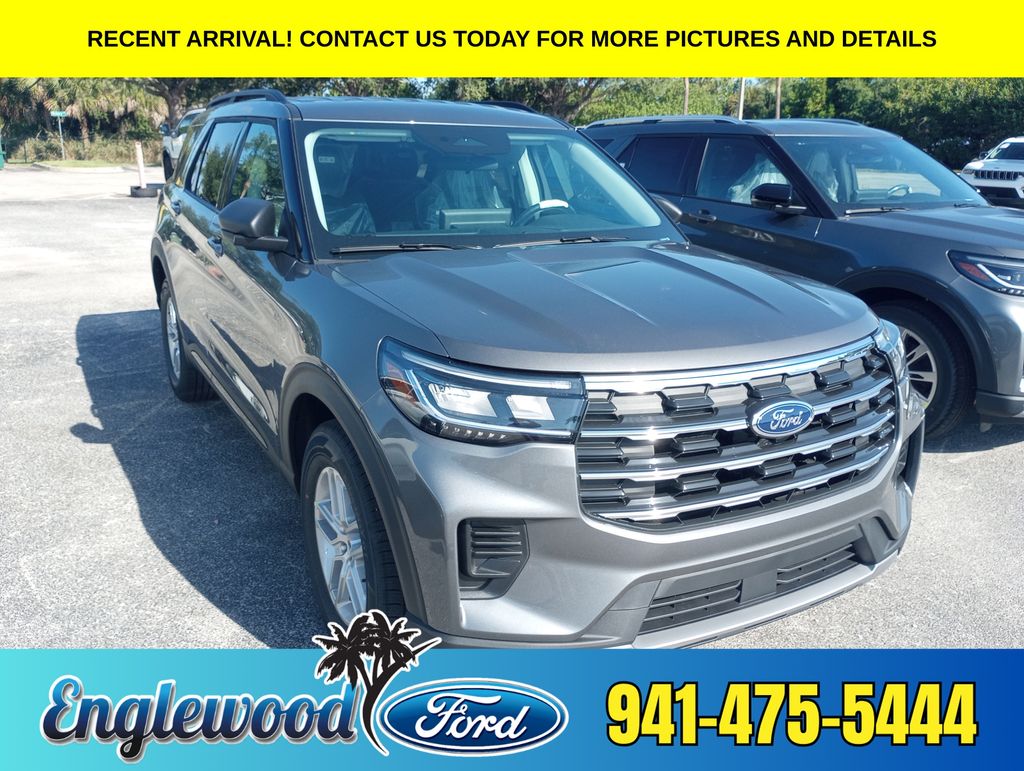 Carbonized Gray Metallic 2026 Ford Explorer SUV / Crossover Rear-Wheel Drive Automatic