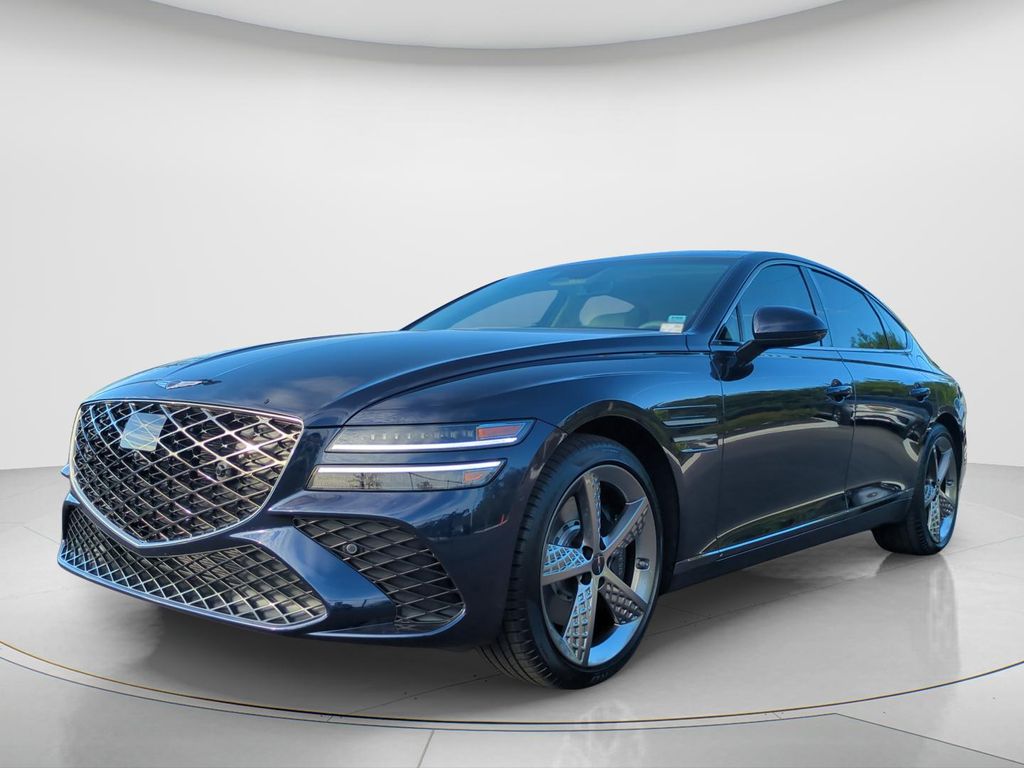 Capri Blue 2026 Genesis G80 2.5T Sport Prestige AWD Sedan All-Wheel Drive 8-Speed Automatic