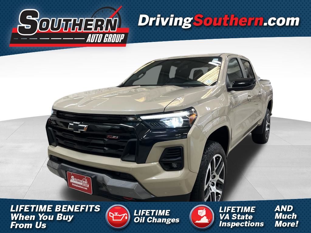 Sand Dune Metallic 2023 Chevrolet Colorado Pickup Truck Four-Wheel Drive 8-Speed Automatic