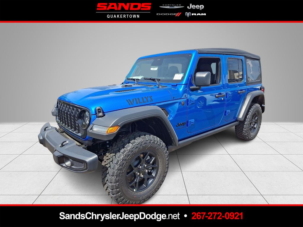 Hydro Blue Pearl Coat 2026 Jeep Wrangler SUV / Crossover Four-Wheel Drive 6-Speed Manual
