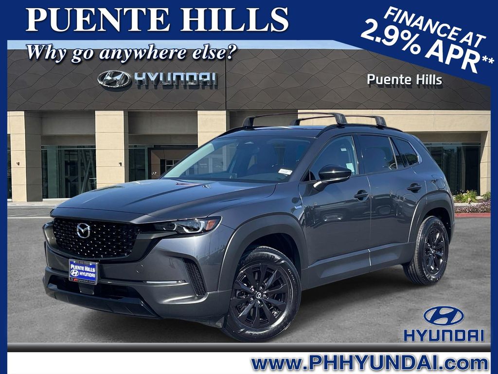 Machine Gray Metallic 2025 Mazda CX-50 Hybrid Premium AWD SUV / Crossover All-Wheel Drive Continuously Variable Transmission