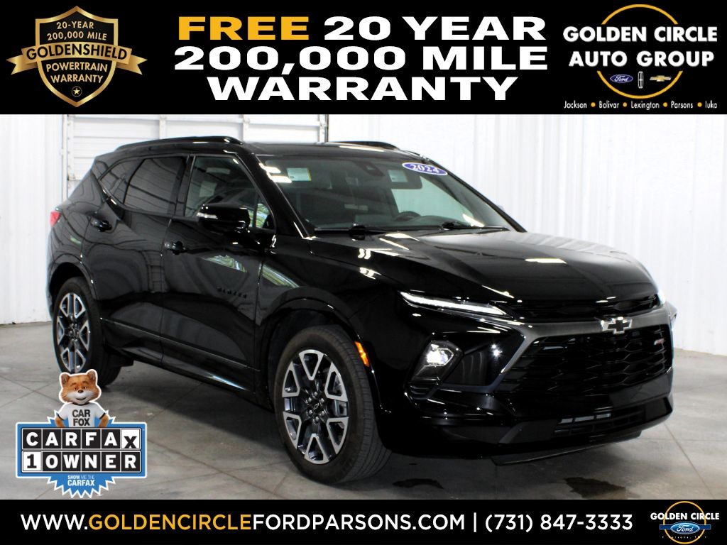 Black 2024 Chevrolet Blazer SUV / Crossover Front-Wheel Drive 9-Speed Automatic Overdrive