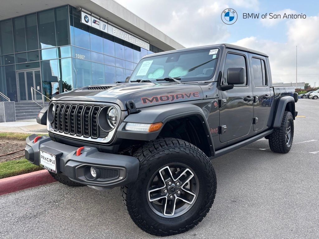 Gray (Granite Crystal Metallic Clearcoat) 2024 Jeep Gladiator Pickup Truck Four-Wheel Drive 8-Speed Automatic