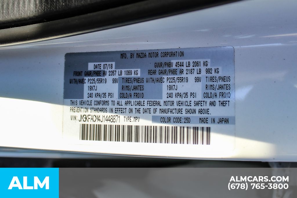 Used 2018 White Mazda Touring image 38