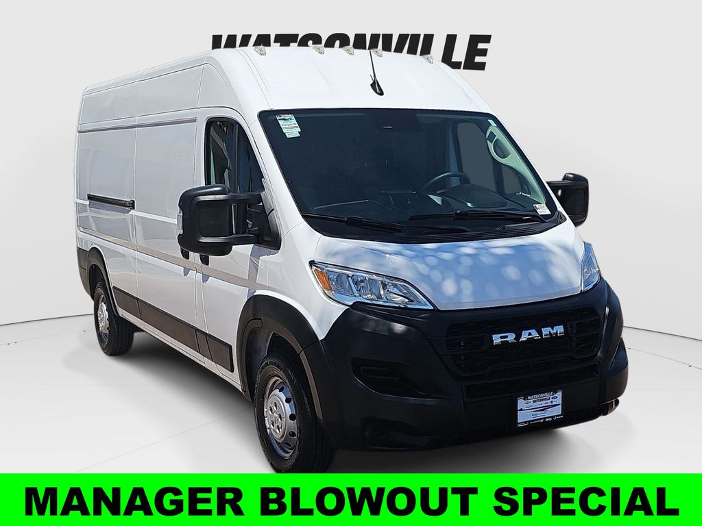 Bright White Clearcoat 2023 RAM ProMaster 2500 159 High Roof Cargo Van FWD Van Front-Wheel Drive 9-Speed Automatic