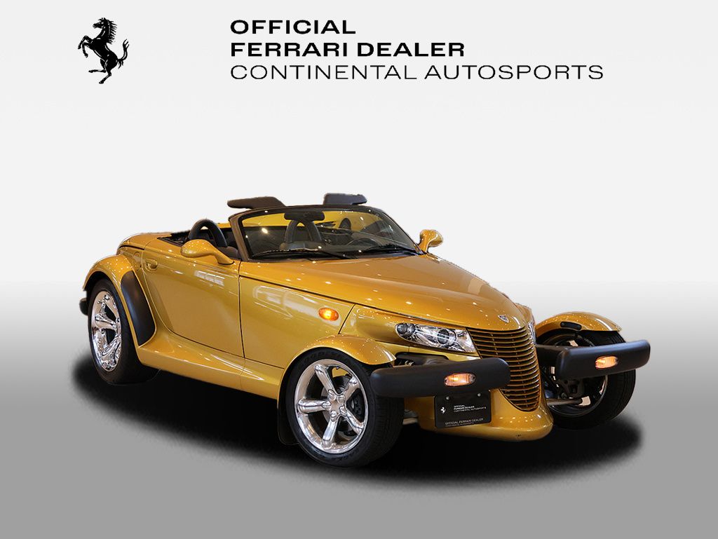 Inca Gold Pearlcoat/Black Soft Top 2002 Chrysler Prowler Convertible Rear-Wheel Drive 4-Speed Automatic