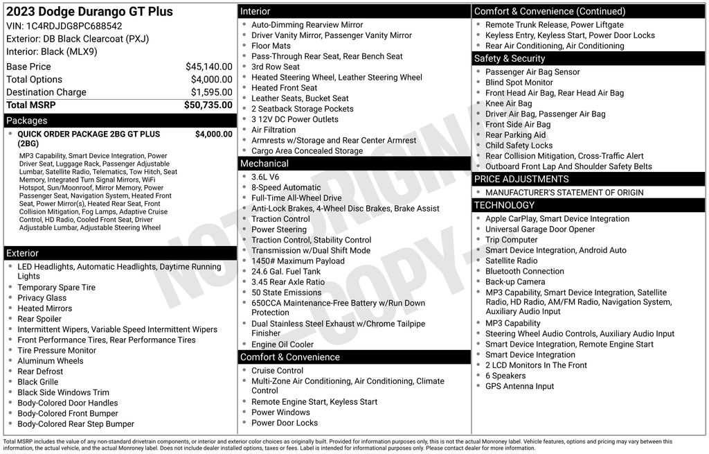 Certified Used 2023 Black Dodge GT Plus image 6