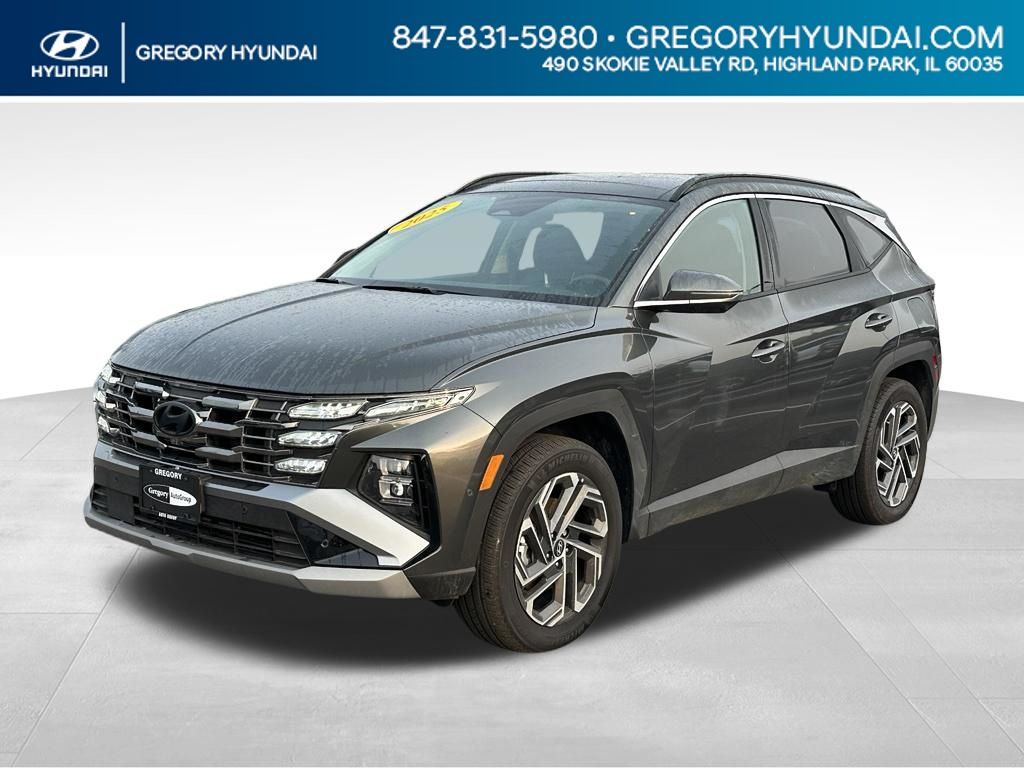 Amazon Gray 2025 Hyundai Tucson Hybrid Plug-In SUV / Crossover All-Wheel Drive 6-Speed Automatic