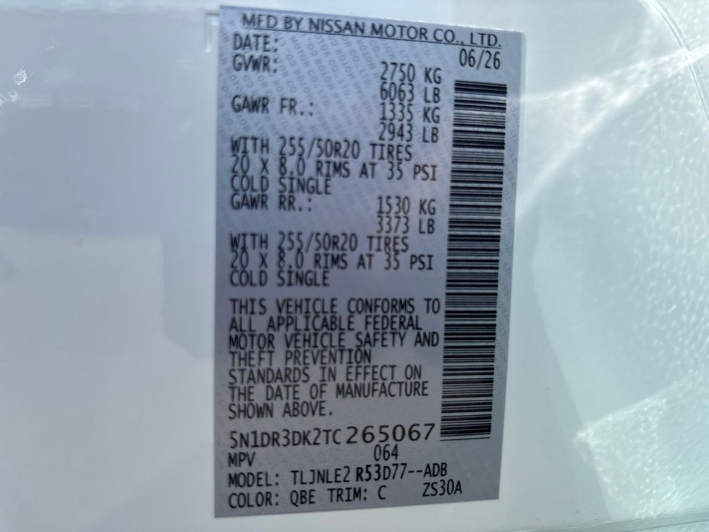 New 2026 White Nissan Platinum image 11