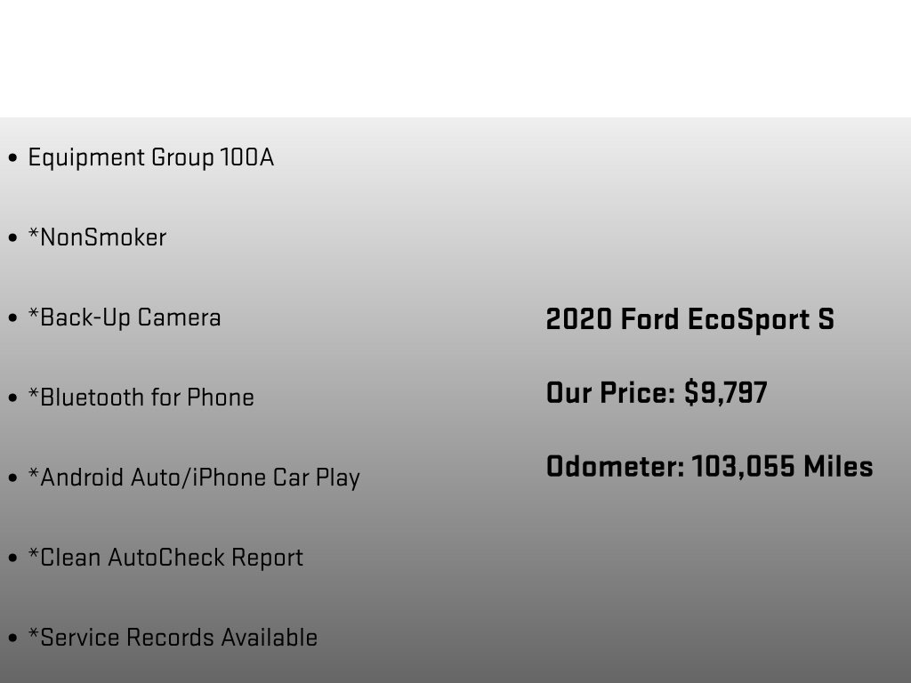2020 Ford EcoSport S - 5