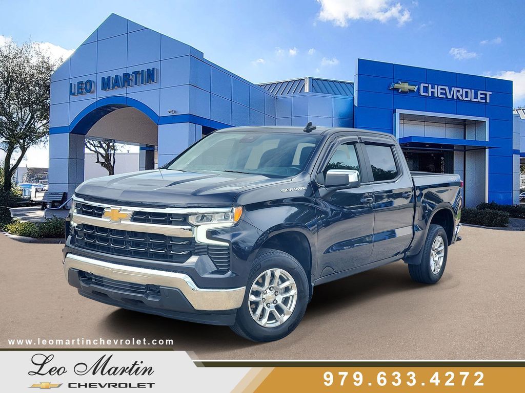 Dark Ash Metallic 2023 Chevrolet Silverado 1500 LT Crew Cab 4WD Pickup Truck Four-Wheel Drive 8-Speed Automatic