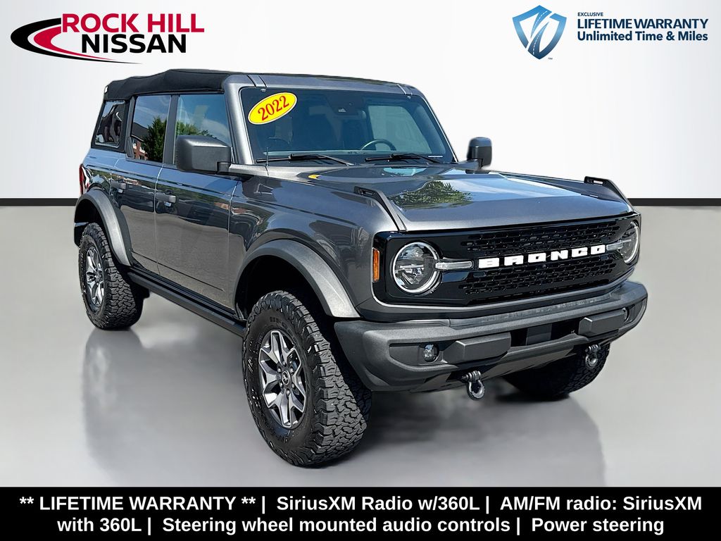 Gray Metallic 2022 Ford Bronco Big Bend 4-Door 4WD SUV / Crossover Four-Wheel Drive 7-Speed Manual