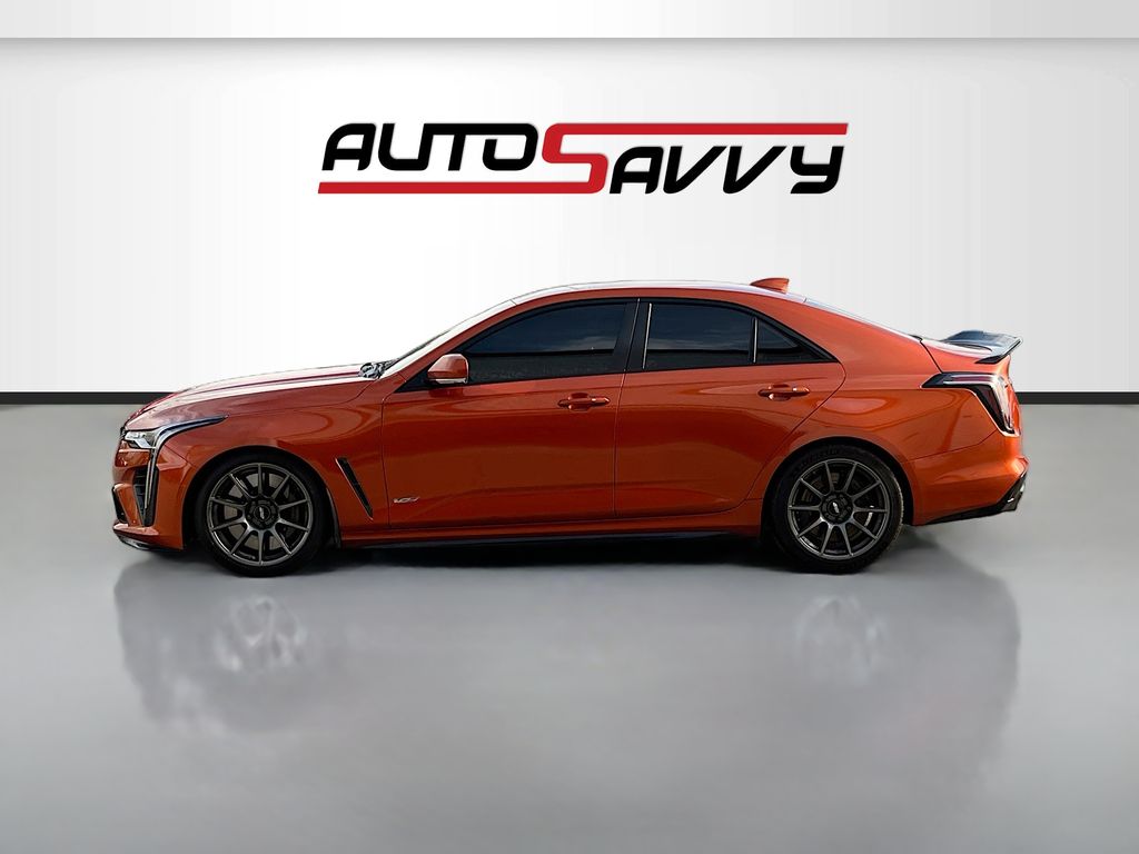 Used 2022 Orange Cadillac V-Series image 4