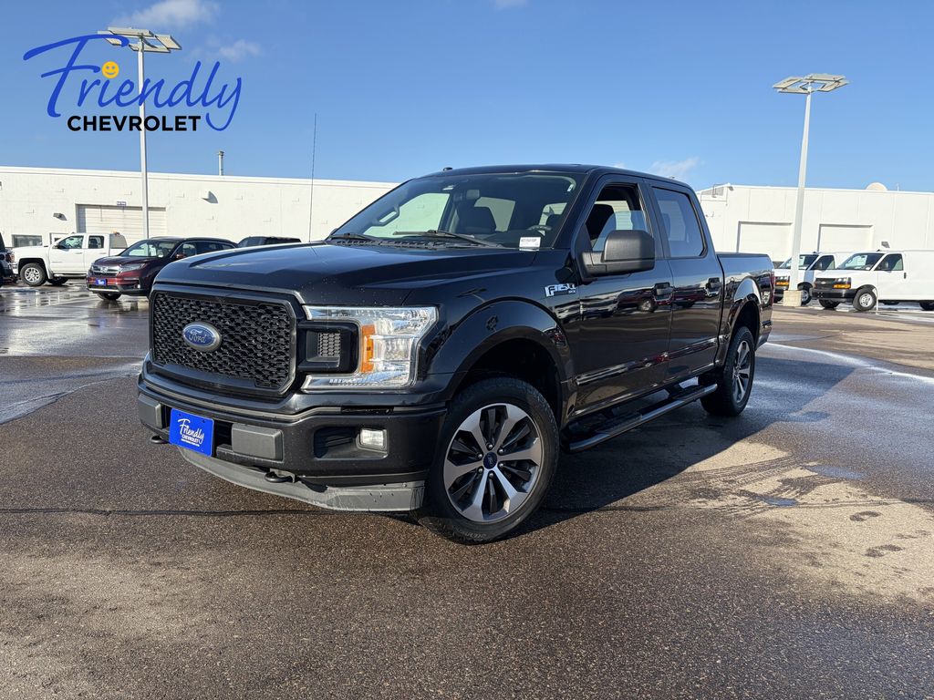 Black Metallic 2019 Ford F-150 XL SuperCrew 4WD Pickup Truck Four-Wheel Drive Automatic