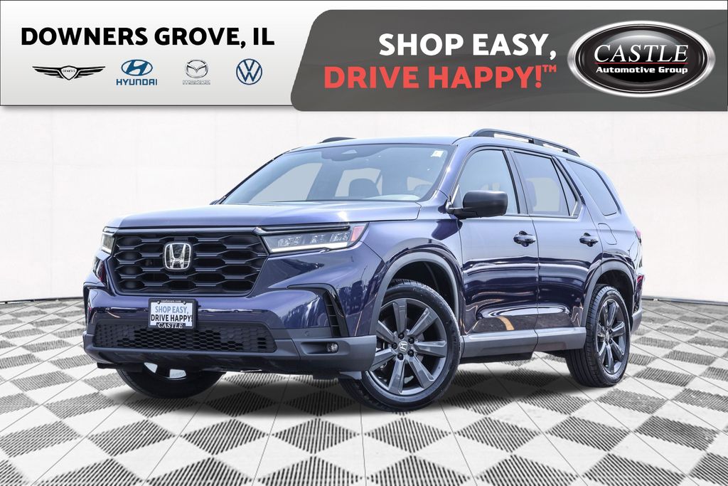 Black (Obsidian Blue Pearl) 2025 Honda Pilot SUV / Crossover All-Wheel Drive Automatic